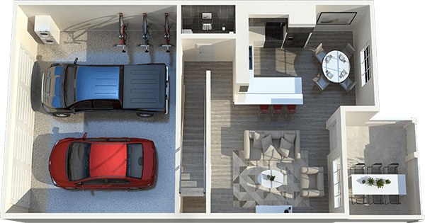 Downstairs floorplan